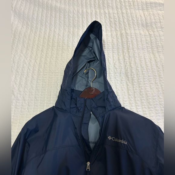 Columbia men’s rain jacket, navy size large - Picture 2 of 4